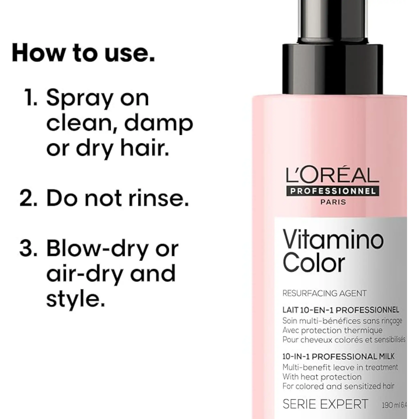 L'Oréal Professionnel Vitamino Color Leave-in Spray for Color Protection 190 Ml