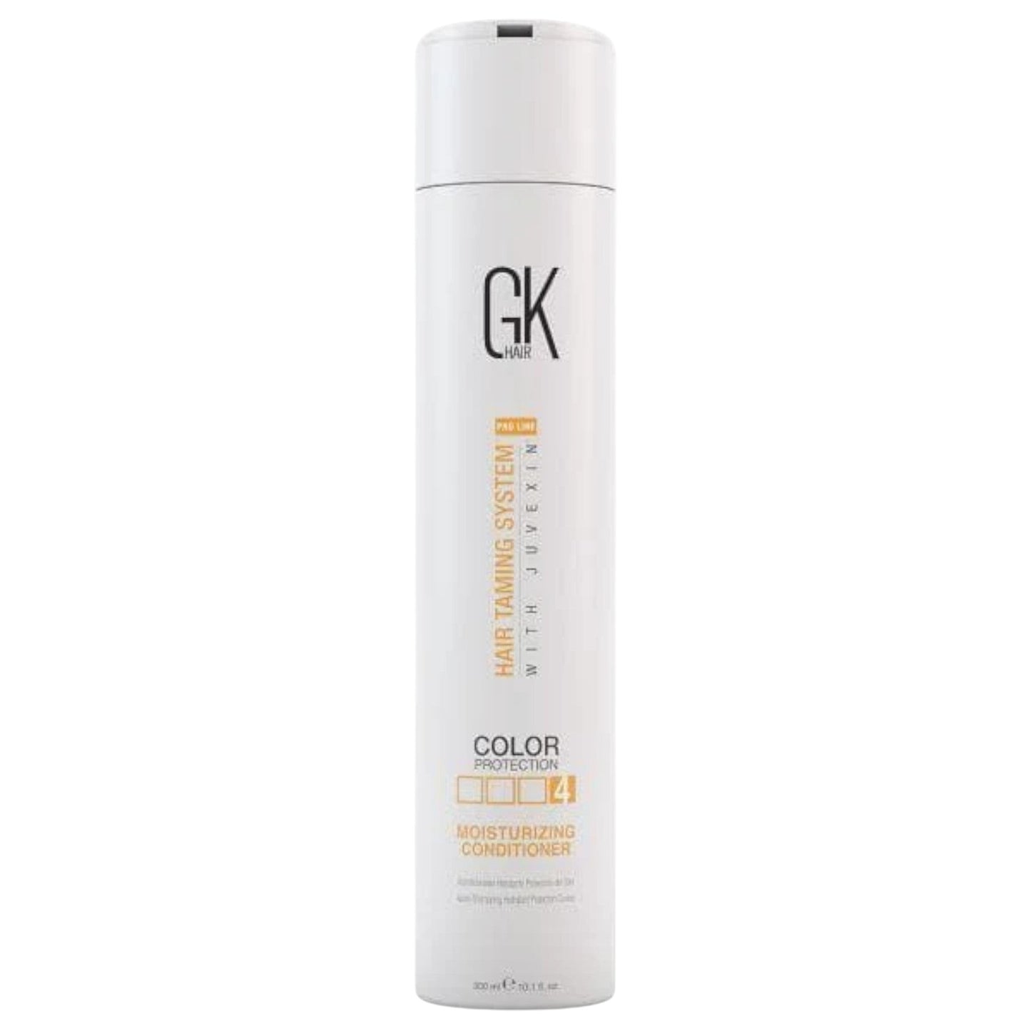 Elia World GK Hair Moisturizing Conditioner bottle, 300ml, with Juvexin for color protection and hydration.