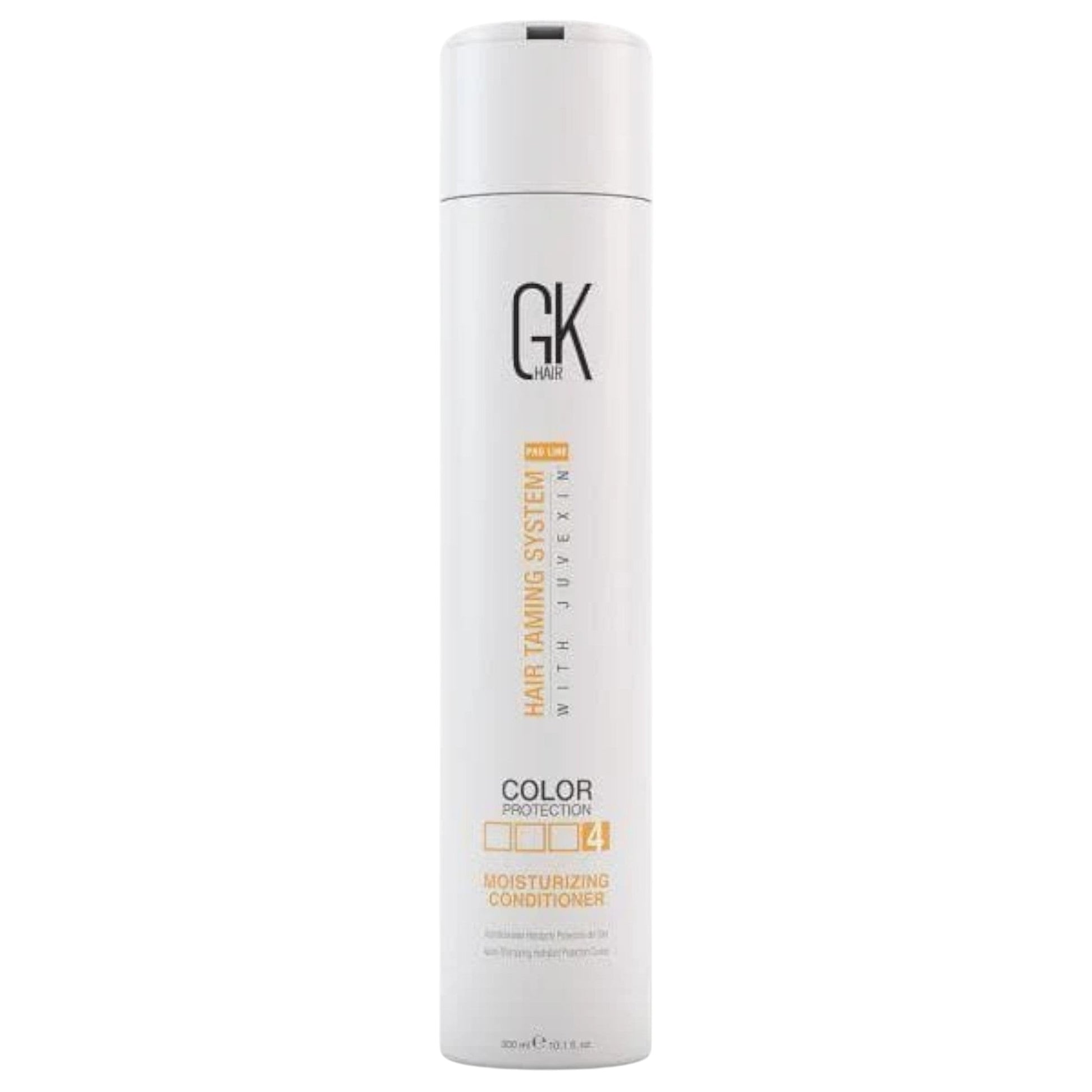 Elia World GK Hair Moisturizing Conditioner bottle, 300ml, with Juvexin for color protection and hydration.