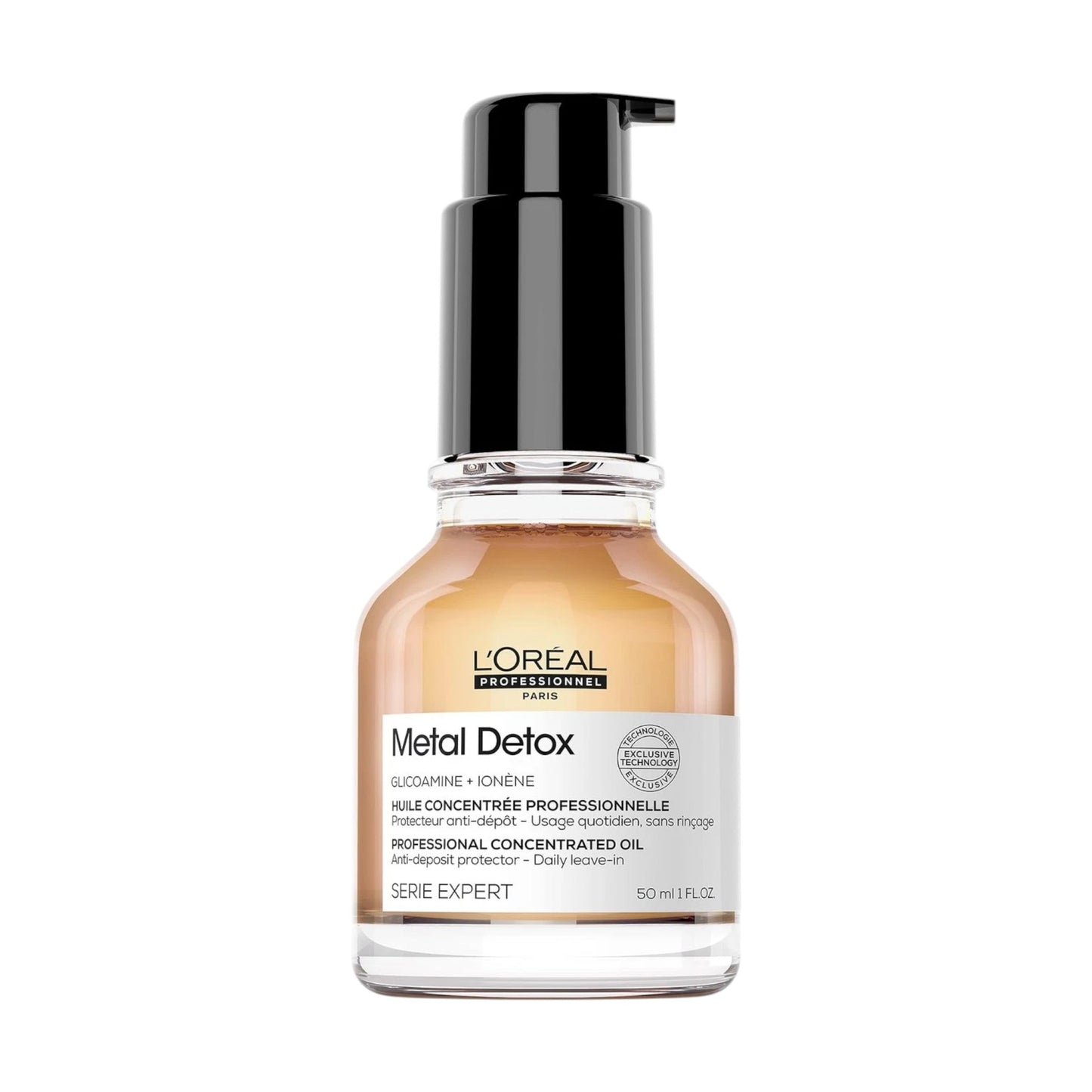 Elia World L'Oréal Professionnel Metal Detox concentrated oil for hair, 50ml. Protects hair from metal particles, reduces breakage, and enhances shine.
