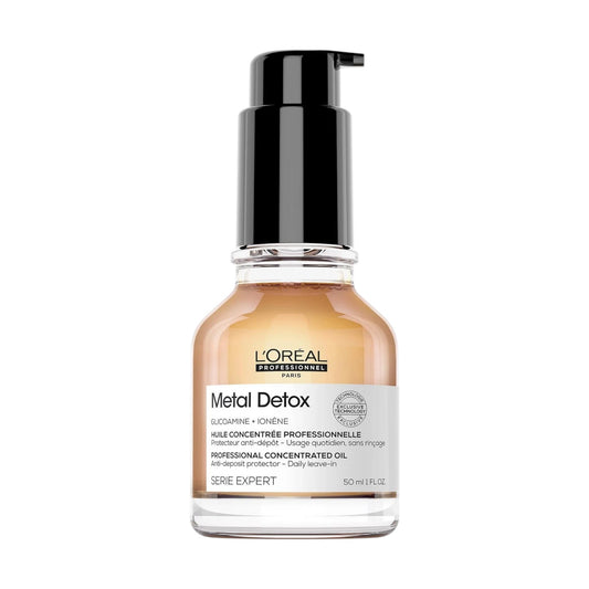 Elia World L'Oréal Professionnel Metal Detox concentrated oil for hair, 50ml. Protects hair from metal particles, reduces breakage, and enhances shine.